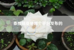 泰拉瑞亚是哪个平台发布的